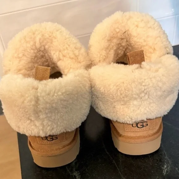 UGG Brown and Cream Ankle Booties - Picture 3 of 5